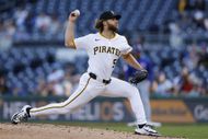 Pittsburgh Pirates' Carmen Mlodzinski at PNC Park on April 30 (Image via Getty)